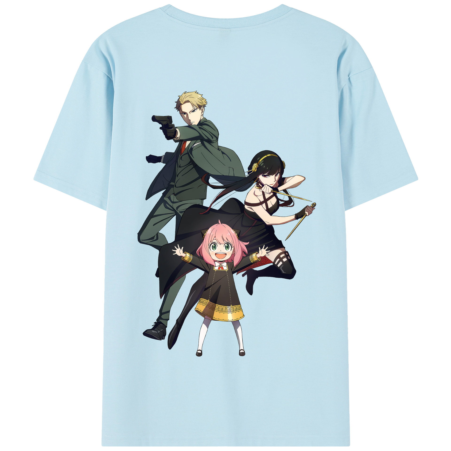 （画像用） SPY×FAMILY间谍家家酒 綿100％半袖Tシャツ（背面プリント）